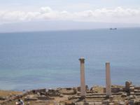 Die neuen Säulen an Stelle der alten.