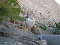 Kolumbusbüste in Calvi.