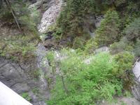 Hier geht es 300 m hinunter; keiner von uns verspürt Lust auf diese Anstrengung.