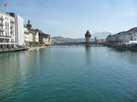 Ein Blick zurück zur Kapellenbrücke mit dem Wasserturm - weiter geht die Reise.