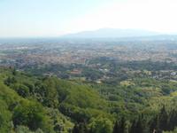 Blick von Montecatini Alto auf Montecatini Terme