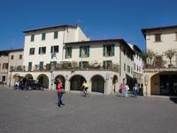 Chianti-Weinstrasse (Marktplatz in Greve)