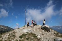 Gipfel an der Hütte Rifugio Orso Bruno / 2200m