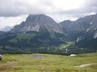 Dolomiten-Panoramaweg - Blick zum Peitlerkofel