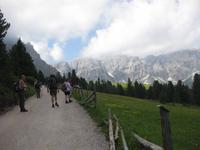 Unsere Gruppe auf dem Weg zur Peitlerscharte