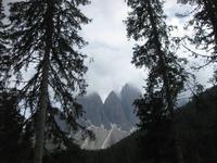 Blick von der Zanseralm zu den Villnösser Geisler Spitzen