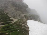 Am Campaijoch mit Schnee vom letzten und diesem Jahr