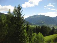 Auf der Fahrt zum Jaufenpass - Blick in Richtung Sterzing