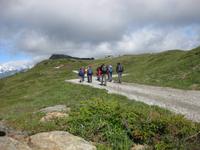 Beginn derWanderung am Jaufenpass