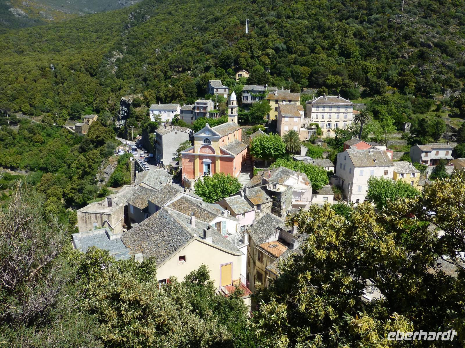 Nonza - Blick auf die Dächer von Nonza