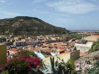 Bosa - Blick auf die Stadt