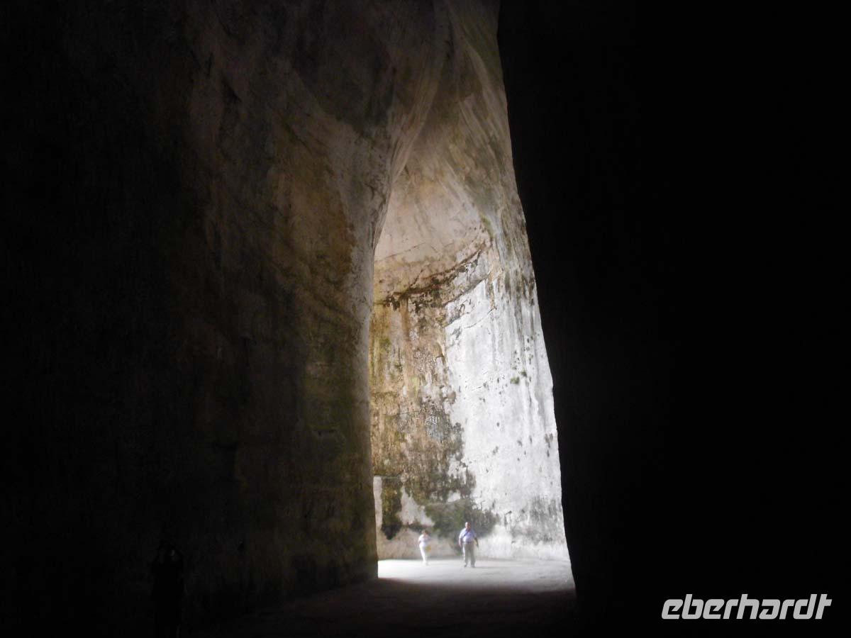 Blick aus dem Ohr des Dionysos