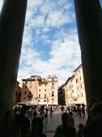 Blick aus dem Pantheon
