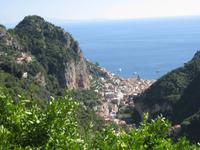 Grandioser Blick auf Amalfi und den Golf von Salerno