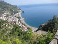 Abstieg nach Minori - dabei Blick auf Maiori