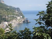 Blick auf die Küste bei Maiori