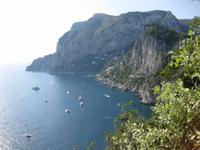 Blick über die Südküste von Capri