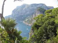 Blick über die Südküste von Capri