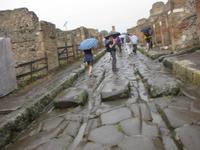 ... ein kurzer Regenschauer in Pompeji