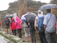 Pompeji bei einem kurzen Regenschauer