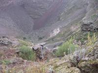 ... und jetzt bietet sich noch ein freier Blick in den Krater