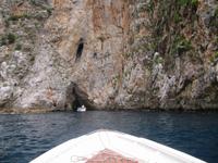 Palinuro, Grotteneinfahrt