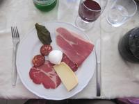 Schmeckerteller der Trattoria in Padula