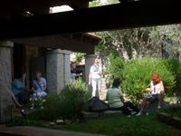 Imbiss im Museum in Aggius 