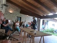 Imbiss im Museum in Aggius 