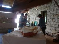 Imbiss im Museum in Aggius 