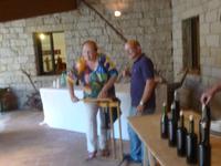 Weinverkorkung im Museum in Aggius 