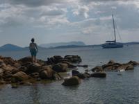 Strandpause nach Wanderung 