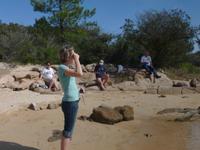 Strandpause nach Wanderung 