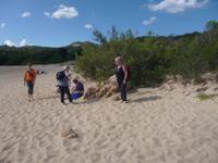 Strandpause nach Wanderung 