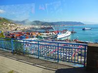 Cilento, Salerno, Blick zum Fährhafen