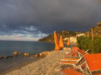 Cilento, Pioppi, am Strand