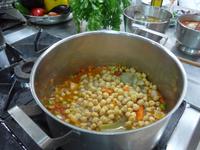 Cilento, Pioppi, Hotel La Vela, Kochkurs, Kichererbsen und Gemüse