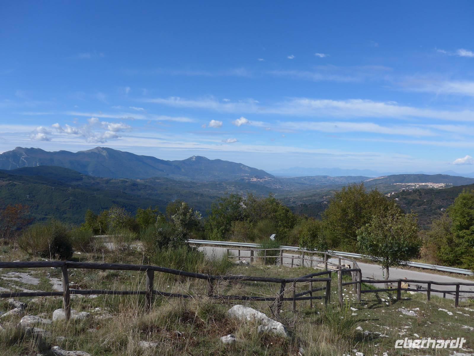 Cilento-Rundfahrt am Paß-Übergang ins Diano-Tal
