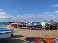Cilento, St. Maria di Castallabate, Fischerboote am Hafen
