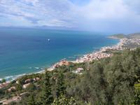 Cilento, Castellabate, Blick auf St. Maria di Castellabate