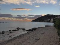 Cilento, Pioppi, am Strand, Sonnenuntergang