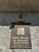 Cilento, hist. Schild an der Ölpresse Radano