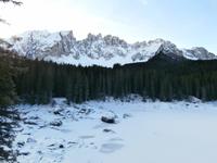 Karersee und Latemargruppe in den Dolomiten