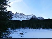 Karersee und Latemargruppe in den Dolomiten