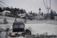 Blick aus der Godel auf der Fahrt nach Oberbozen