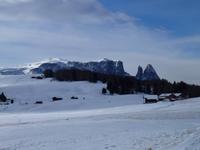 Seiser Alm-Blick zum Schlern