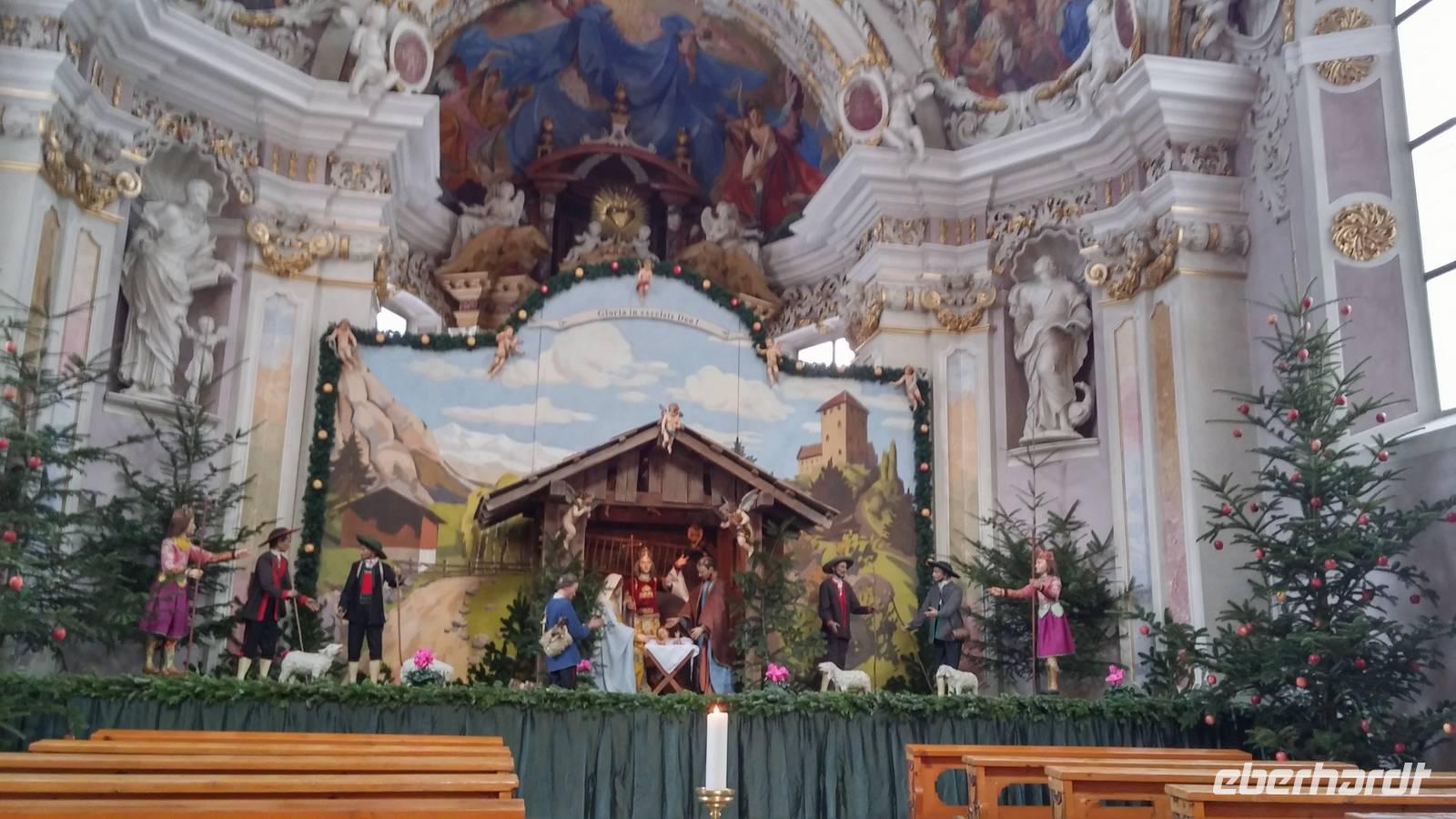 Krippe in der Kirche von Kloster Neustift 