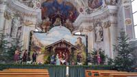 Krippe in der Kirche von Kloster Neustift 