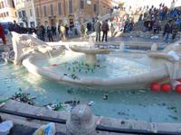 Chaos an der Spanischen Treppe