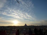 auf dem Dach der Engelsburg, Blick über Rom